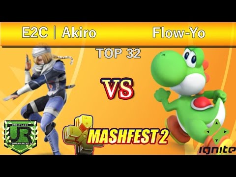 Mashfest 2 Singles  TOP 32 - E2C | Akiro  (Sheik) vs Flow-Yo (Yoshi)