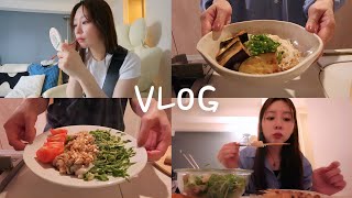 30代社会人の日常VLOG｜自炊して働いて、週末を楽しむ🌼｜Qoo10購入品,自炊記録,ビションフリーゼとの暮らし