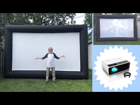 How to Set up the Backyard Movie Bundle: Inflatable Movie Screen and LED Video Projector