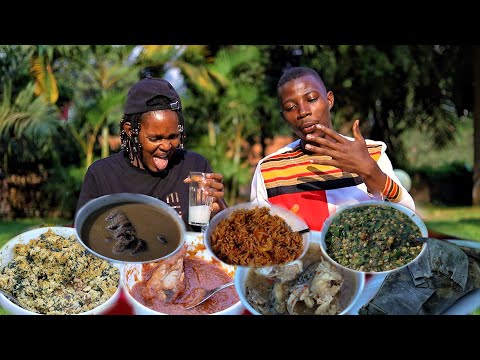 Trying West African Food!!! JOLLOF RICE was my best Dish - West African Cuisine