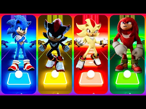 🔴SONIC SUPER THE HEDGEHOG 🫠TILES HOP EDM RUSH COFFEN DANCE🟢