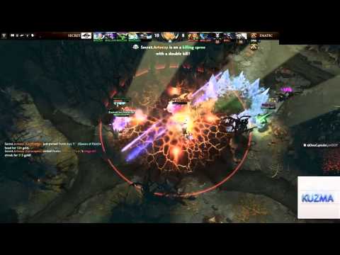 Secret vs Fnatic. Arteezy Gyrocopter BabyRage @TI5