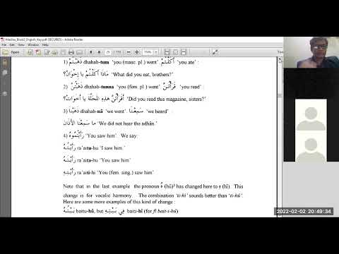 Book2 46th Class Part1 02 Feb 2022 - Madina Book 2 : Revision of Lesson 8