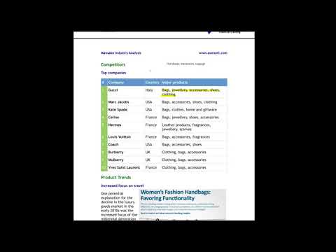 CIMA Operational Case Study Pre-seen - Mansako Industry Analysis - May 2018