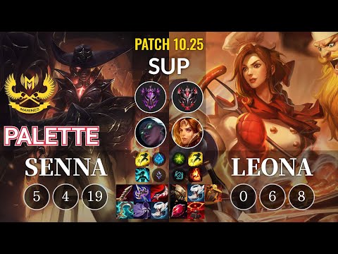 GAM Palette Senna vs Leona Sup - KR Patch 10.25