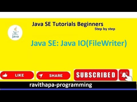 Java Se Java Io Filewriter