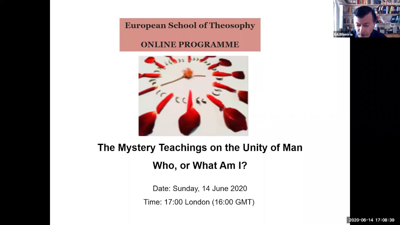 The Unity of the Mystery Teachings about Man -Dr Edi Bilimoria