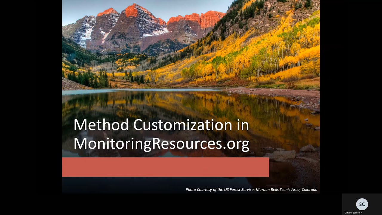 Method Customization in MonitoringResources.org