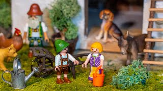 Schleich Bauernhoftiere und Playmobil Figuren – Besuch auf dem Bauernhof