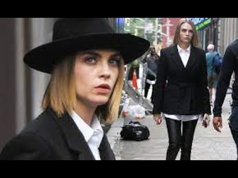 Cara Delevingne is ready for business on the New York City set of American Horror Story: Delicate