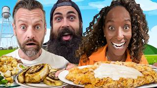 Brits Try Kendall’s MASSIVE Chicken Fried Steak Challenge in Oklahoma!! | 95% FAIL