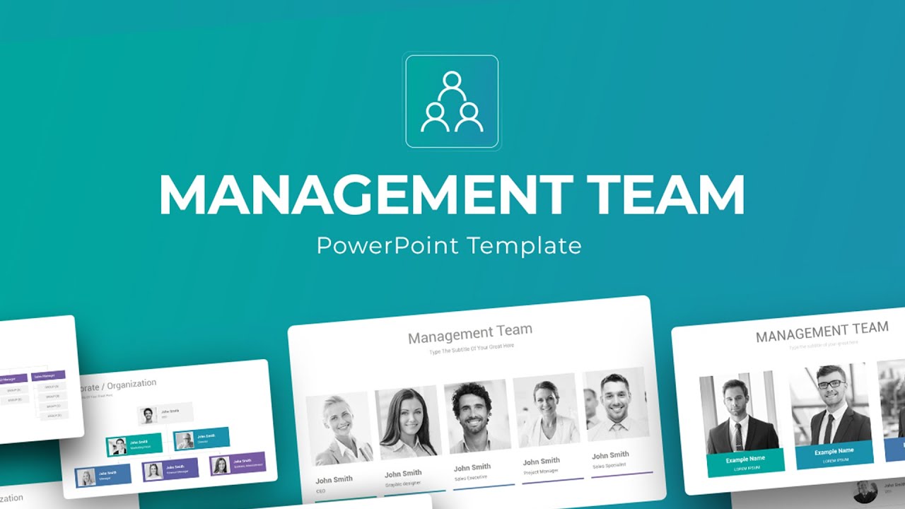 Management Team PowerPoint Presentation Template l Google Slides, Keynote