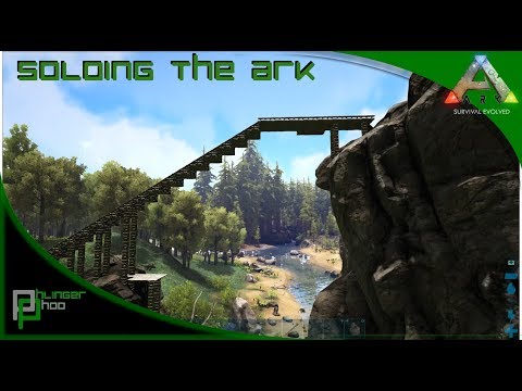 Soloing the Ark S4E15! Bridge Building to the metal plateau!