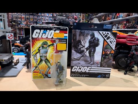 GI Joe Classified Tripwire unboxing, comparing the Classified and original from 1983