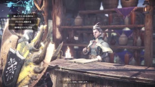 MHWモンハン初プレイ　ボイス無し