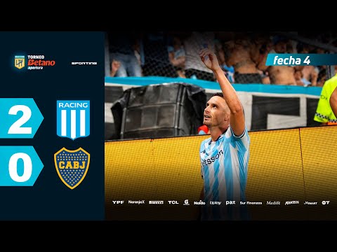 RACING 2 - 0 BOCA I Resumen del partido | #TorneoBetano Apertura 2025
