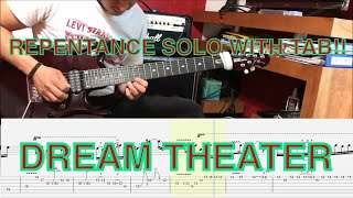 Repentance Dream Theater [John Petrucci] Guitar Solo Tutorial WITH interactive Tab   HD 720p