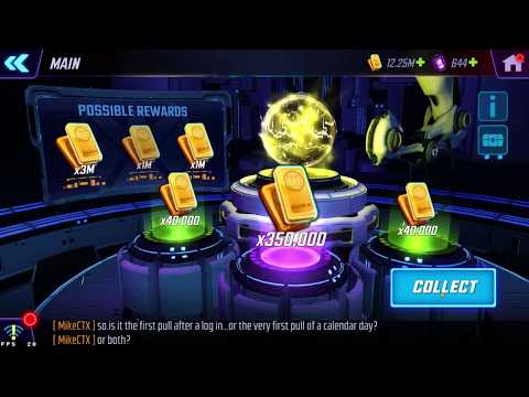 Opening 80 gold orbs in Marvel Strike Force