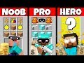 Minecraft Battle: NOOB vs PRO vs HEROBRINE: BANK ROBBERY CRAFTING CHALLENGE / Animation
