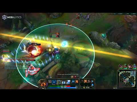 Nautilus supports Irelia 2v4 mid lane
