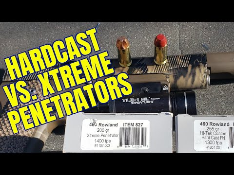 Hardcast vs Xtreme Penetrators 460 Rowland Comparison From Underwood