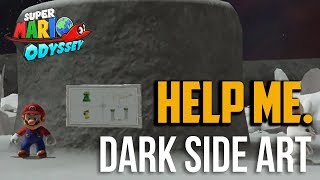 Super Mario Odyssey : All Found With Dark Side Art Moon Locations in Dark Side Kingdom