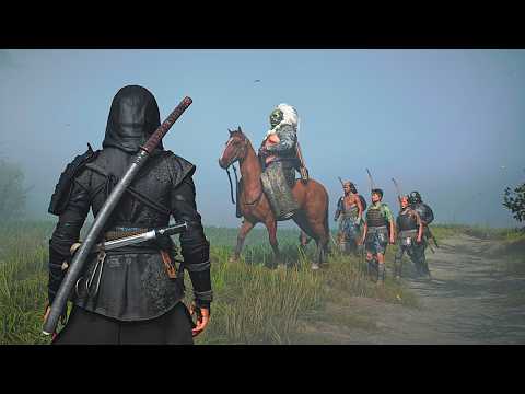 Assassin's Creed Shadows - Aggressive Stealth & Combat Gameplay (Shoryuji Castle )