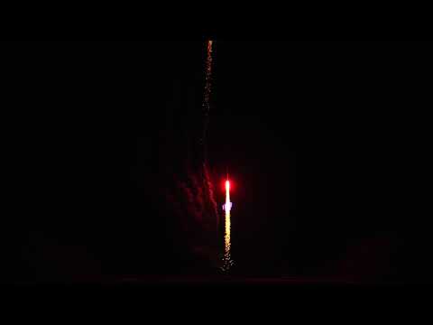 3000 Roman Candle - Red Tail w/Blue Star Mine, 8 Shot