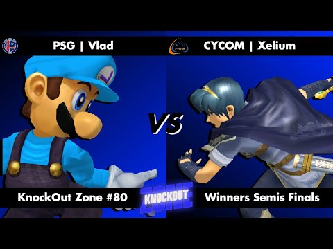 KnockOut Zone #80 - SSBM Winners Semis Final - Vlad (Luigi) vs Xelium (Marth)