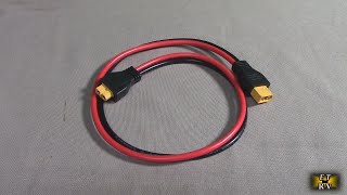 LOW LOSS! CASMAN 2FT XT60 Extension Cable, Tinned Copper -10AWG XT60 Connector (Male to Female)