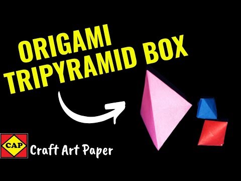 How To Make Origami Tripyramid Box | Origami Craft Ideas