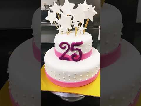 Chocolate cake|gum paste|star soute stick|25 write by chocolate|titaniam boond|nice look cake|lover.