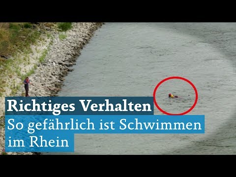 Richtiges Verhalten in Notlagen: So gefährlich ist Schwimmen im Rhein