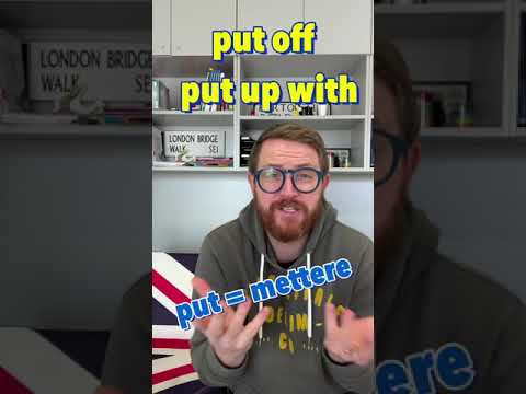 Phrasal Verbs! Put off / Put up with #shorts