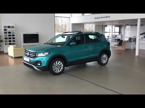 Volkswagen T-Cross, Life, TSI, 1.0,  блакитний металік Makena Türkis. Екстер'єр. Огляд 360.
