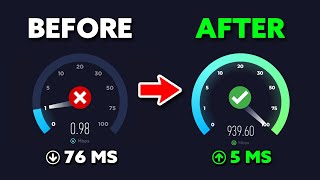 How to Speed Up Any Internet! 🔧 (Lower Ping & Faster Download Speeds)