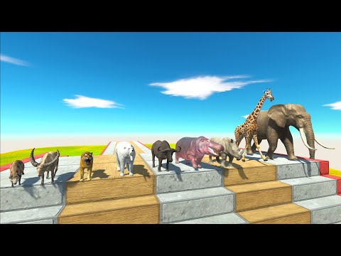 3 IN 1 SPEED RACE OF ANIMALS INCLUDE STRAIGHT, CLIMB, STAIR - Animal Revolt Battle Simulator