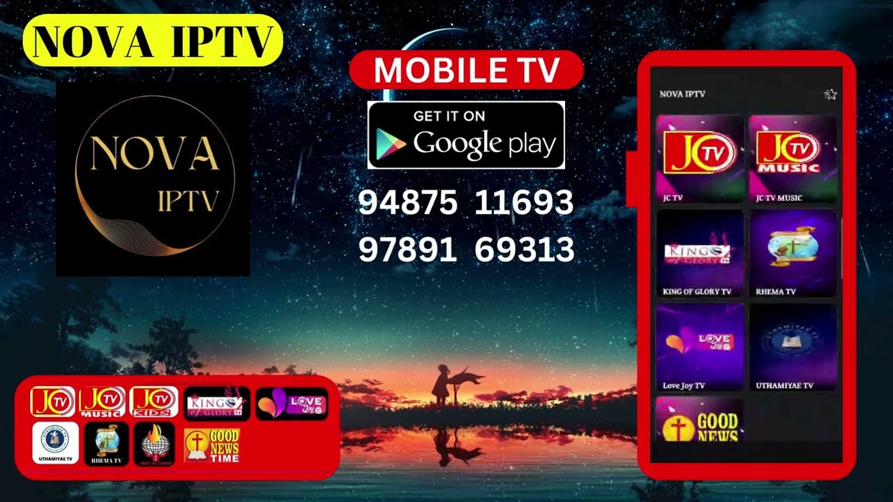 NOVA IPTV / MOBILE / AVAILABLE ON GOOGLE PLAY STORE
