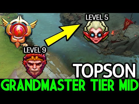 TOPSON [Monkey King] Grandmaster Tier Mid Destroy Pub Game Dota 2