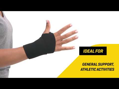 FUTURO Bandaža za zapestje z odprtino za palec, črna