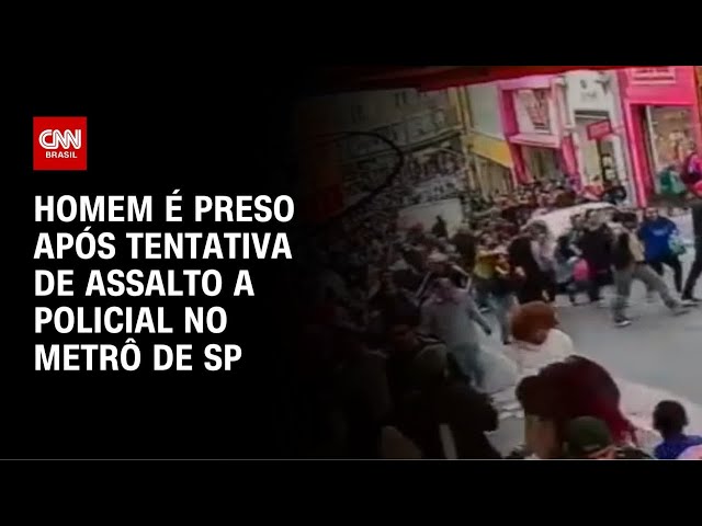 Tiroteio no Metrô: Homem é preso após tentativa de assalto a Policial | AGORA CNN