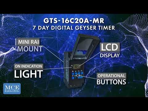 How to set the GTS-16C20A-MR digital geyser timer