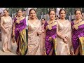 Dream Girl Hema Malini Ji With Daughter Edha Deol At Durga Maa Puja Pandal In Juhu Mumbai Today