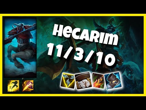 Hecarim vs Kha'Zix EU Challenger JUNGLE (11/3/10) Gameplay Replay - Patch 10.23