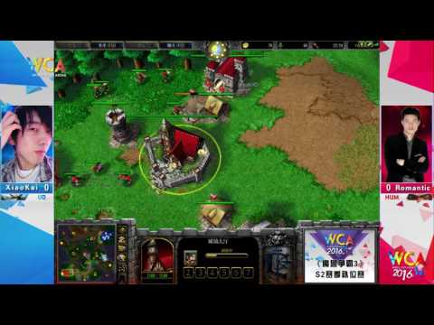 WCA2016 Pro S2 Substitute Warcraft III Semi-Final XiaoKai vs Romantic（1）