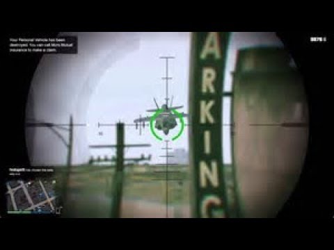 Taking out the Hydra with heavy sniper mk II | GTA 5 online