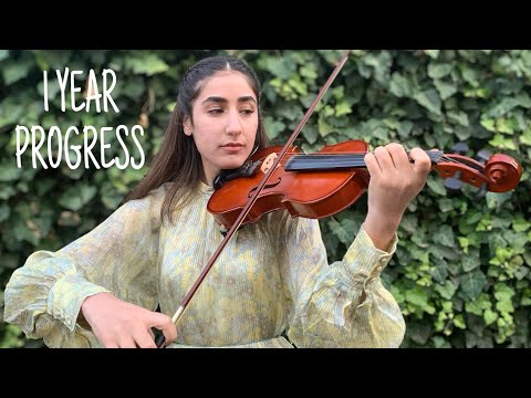 Adult beginner violinist-1 year violin progress with online lessons- Keman gelişim videosu
