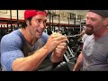 Mike O'Hearn and Actor Max Martini throwing down a Epic Biceps workout Part 2