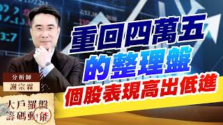 重回四萬五的整理盤個股表現高出低進｜大戶羅盤籌碼動能 ｜謝宗霖 (圖)