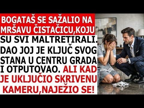 SAŽALIO SE NA MALTRETIRANU ČISTAČICU, DOVEO JE U SVOJ STAN I OTPUTOVAO. KAD JE UKLjUČIO KAMERU, ŠOK!